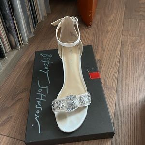 Betsy Johnson Wedding Heels (worn once)